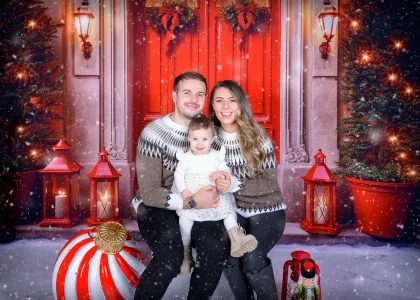 glasgow christmas photography family red door