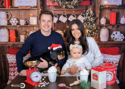 glasgow christmas photography kitchen kane family